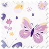 Butterfly Garden, Enchanting Purples - Motorised Roman Blind